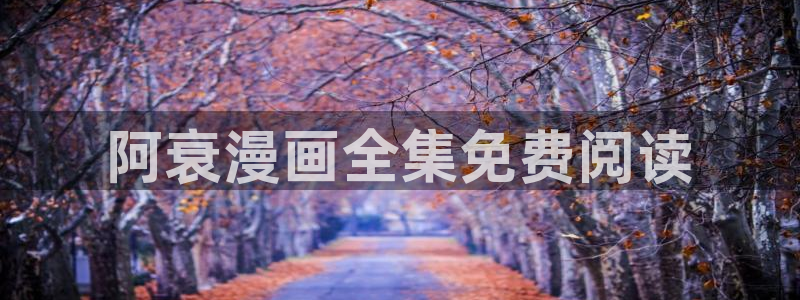 韩漫绅士漫画：阿衰漫画全集免费阅读